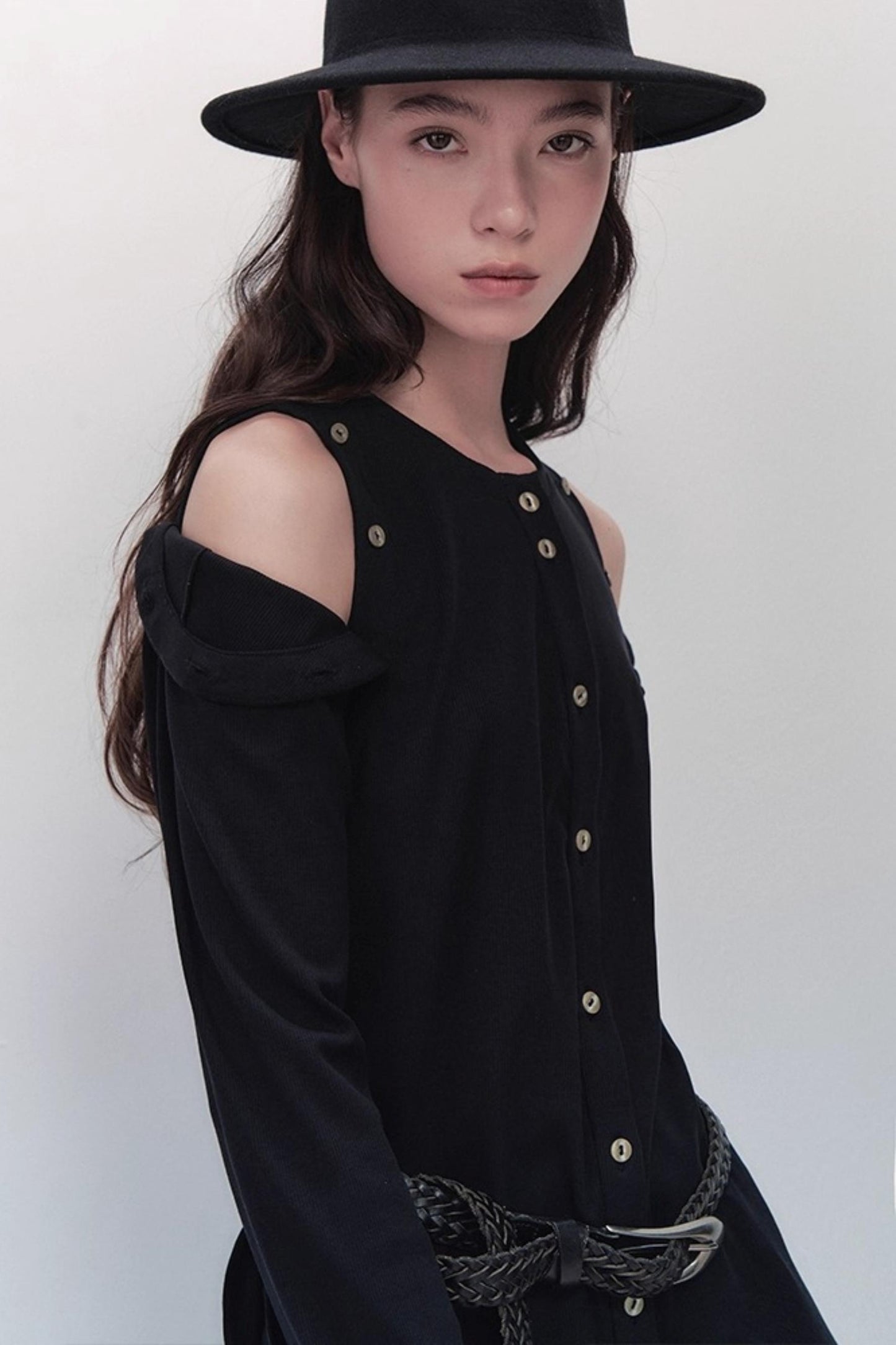 Detachable Round Neck Knitted Cardigan