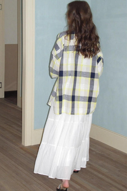 Neoclassical Ripped Check Shirt