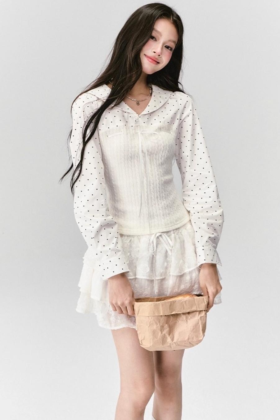 Fragile Navy Patchwork Shirt