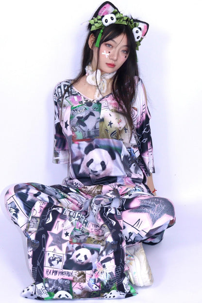 Panda Stitchwork T-Shirt