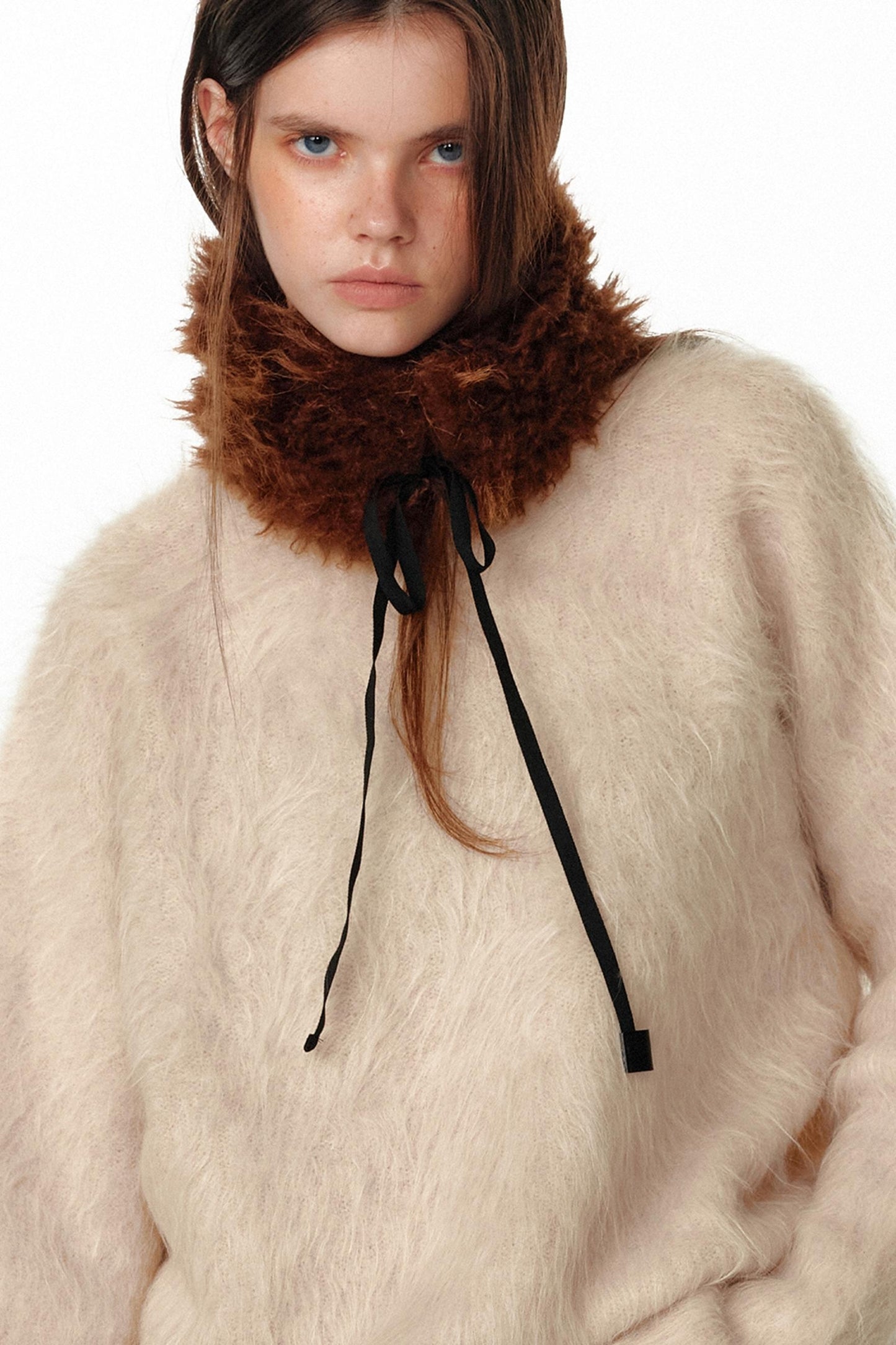 Faux Fur Collar Scarf
