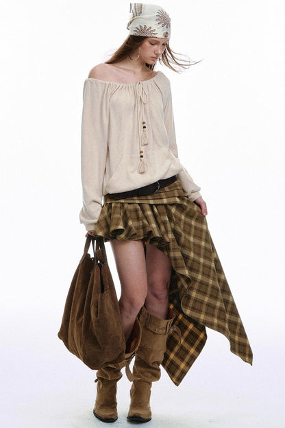 Bohemian One-Shoulder Top