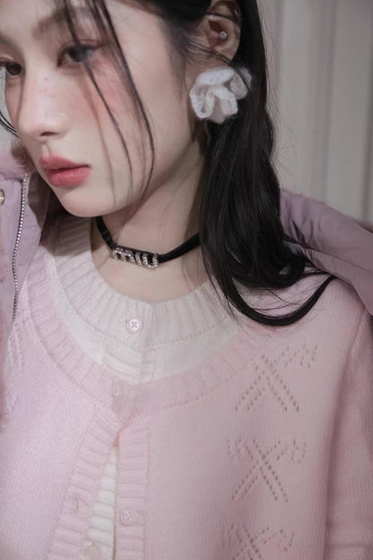 Peach Milkshake Wool Cardigan