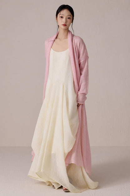 Pink Mohair Cardigan