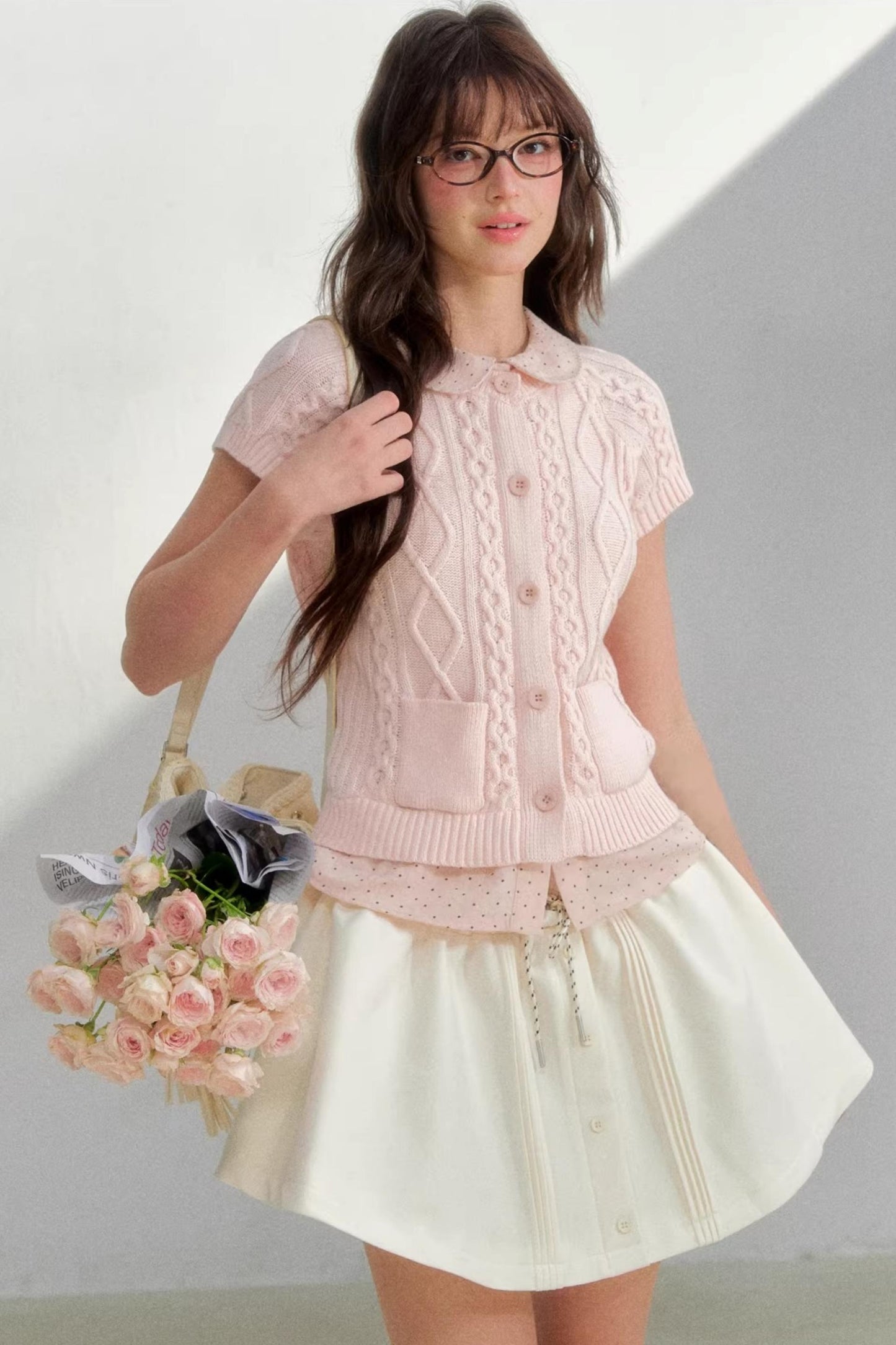 Knitted Korean Two-Piece Sweater