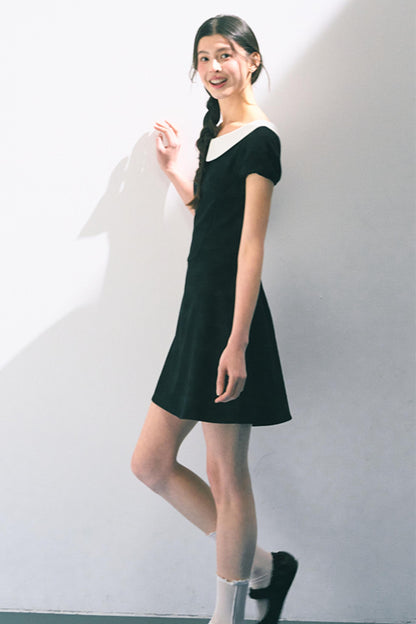 Vintage Doll Collar Midi Dress