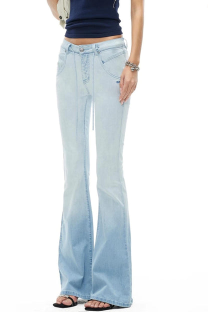 Hemp Tight-Fitting Bootcut Jeans