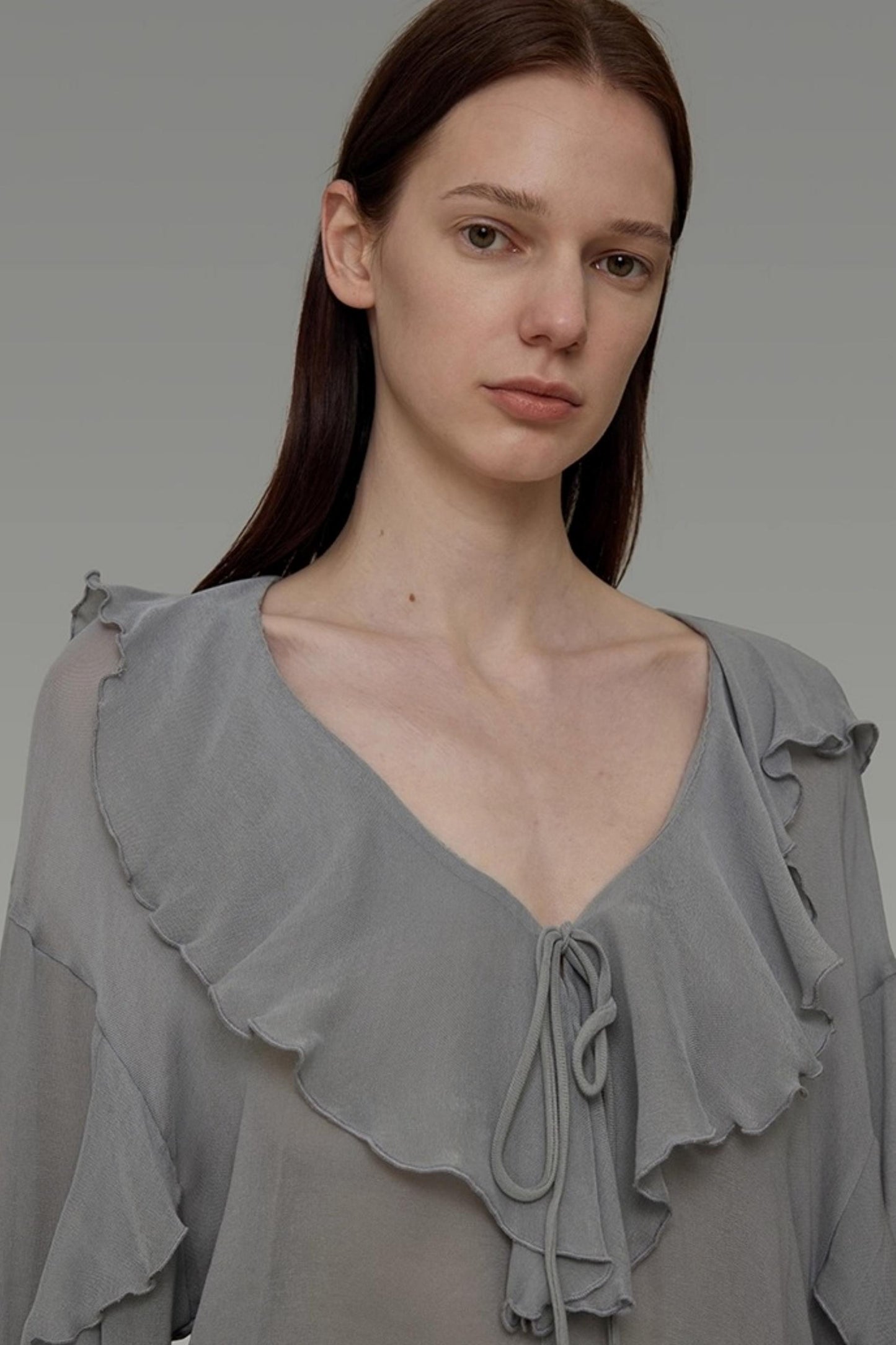 Autumn Ruffled Slimming Top