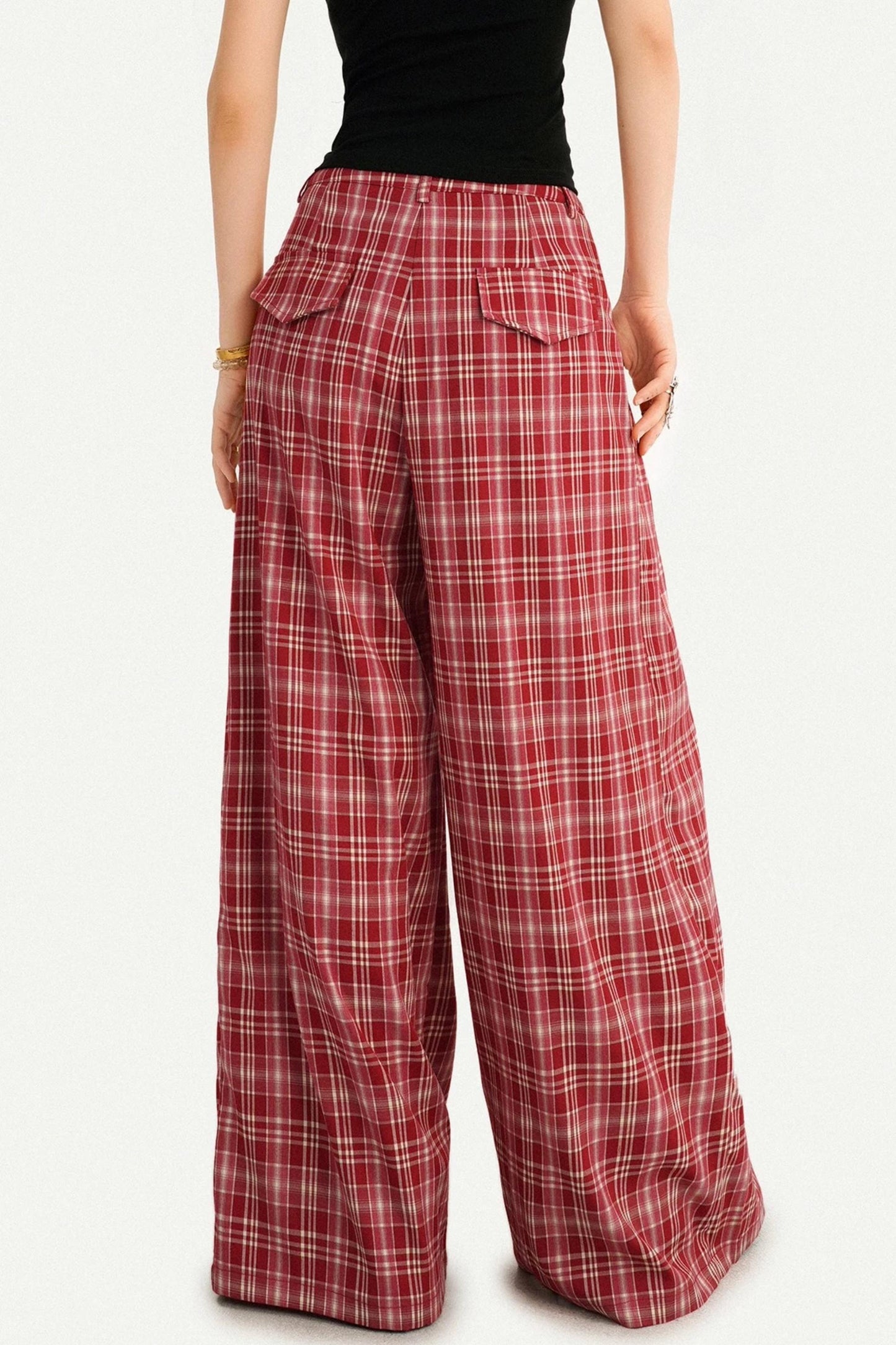 Sweet Spicy Plaid Vest Set-Up