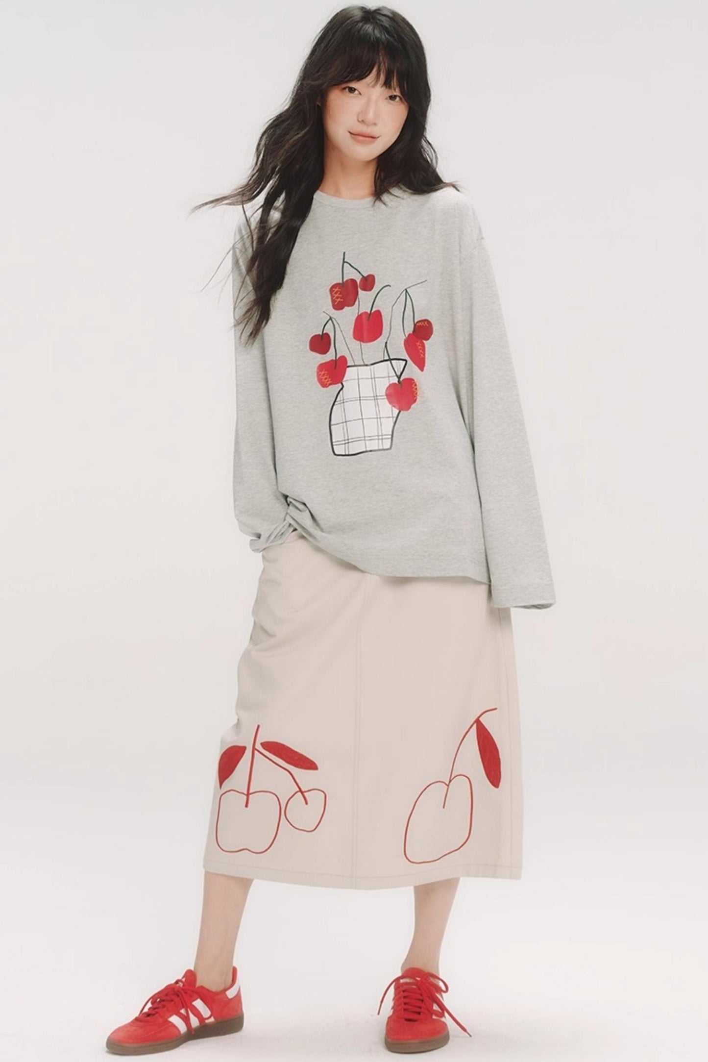 Hand-Painted Cherry Bonsai T-Shirt