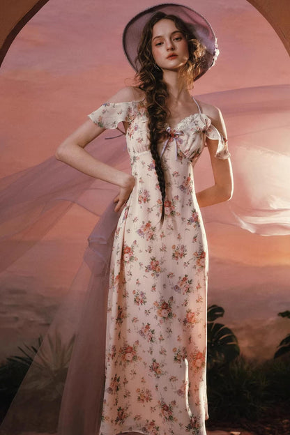 Starry Wisteria Lace Dress