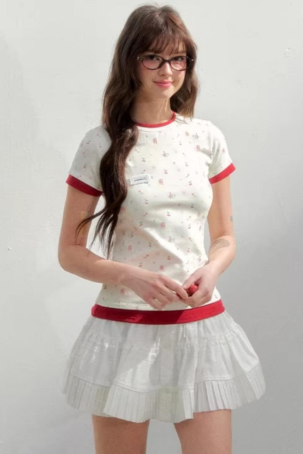 Contrasting Cotton Summer Top