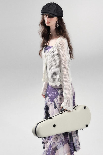 Vintage Collage Mesh Slip Dress