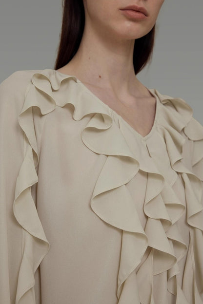 Loose Fit V-Neck Shirt