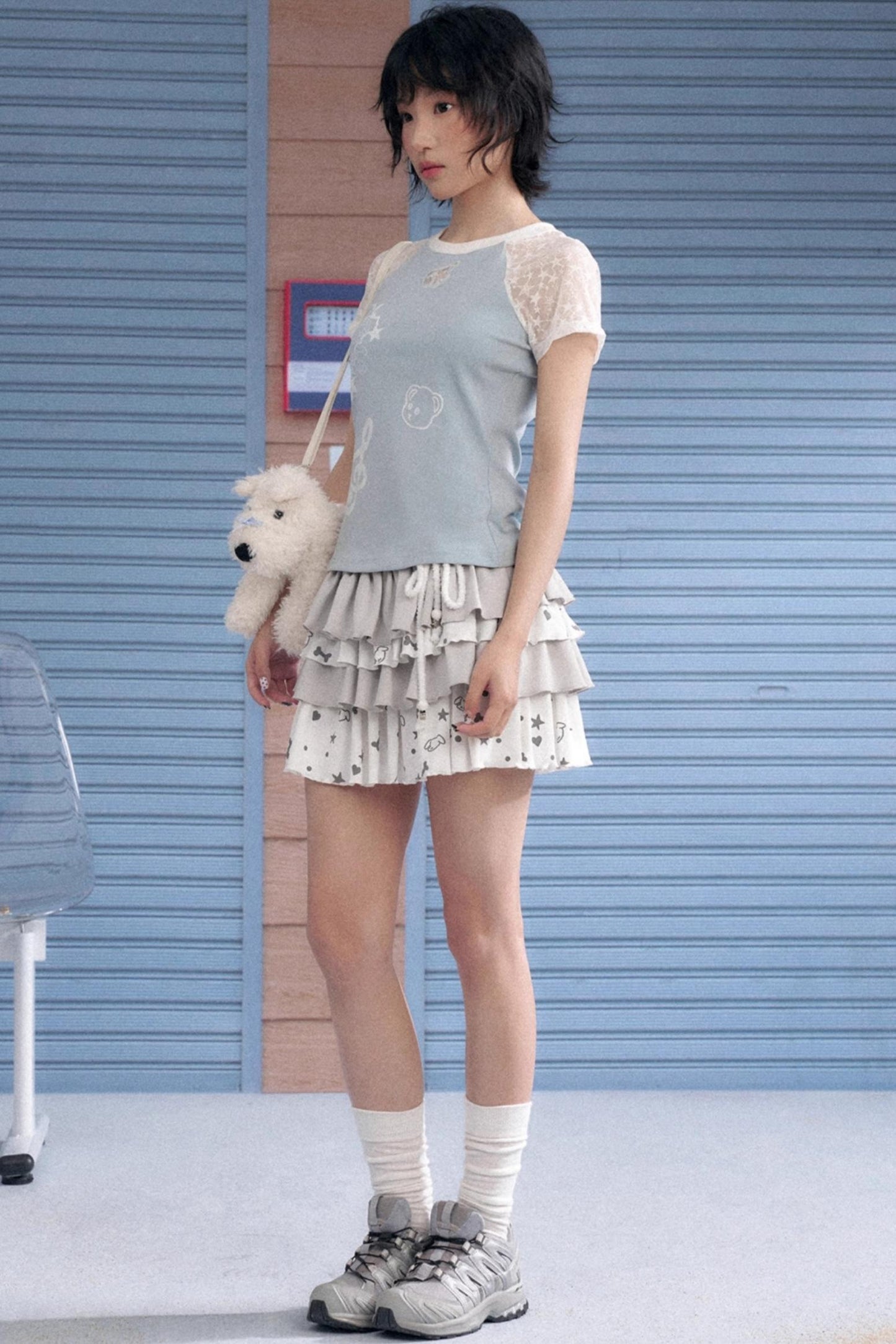 SagiDolls Starry Lace Shoulder Tee