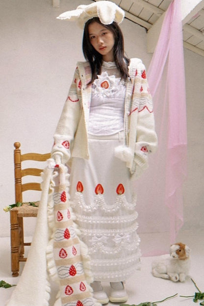 Happy Strawberry Cake Skirt