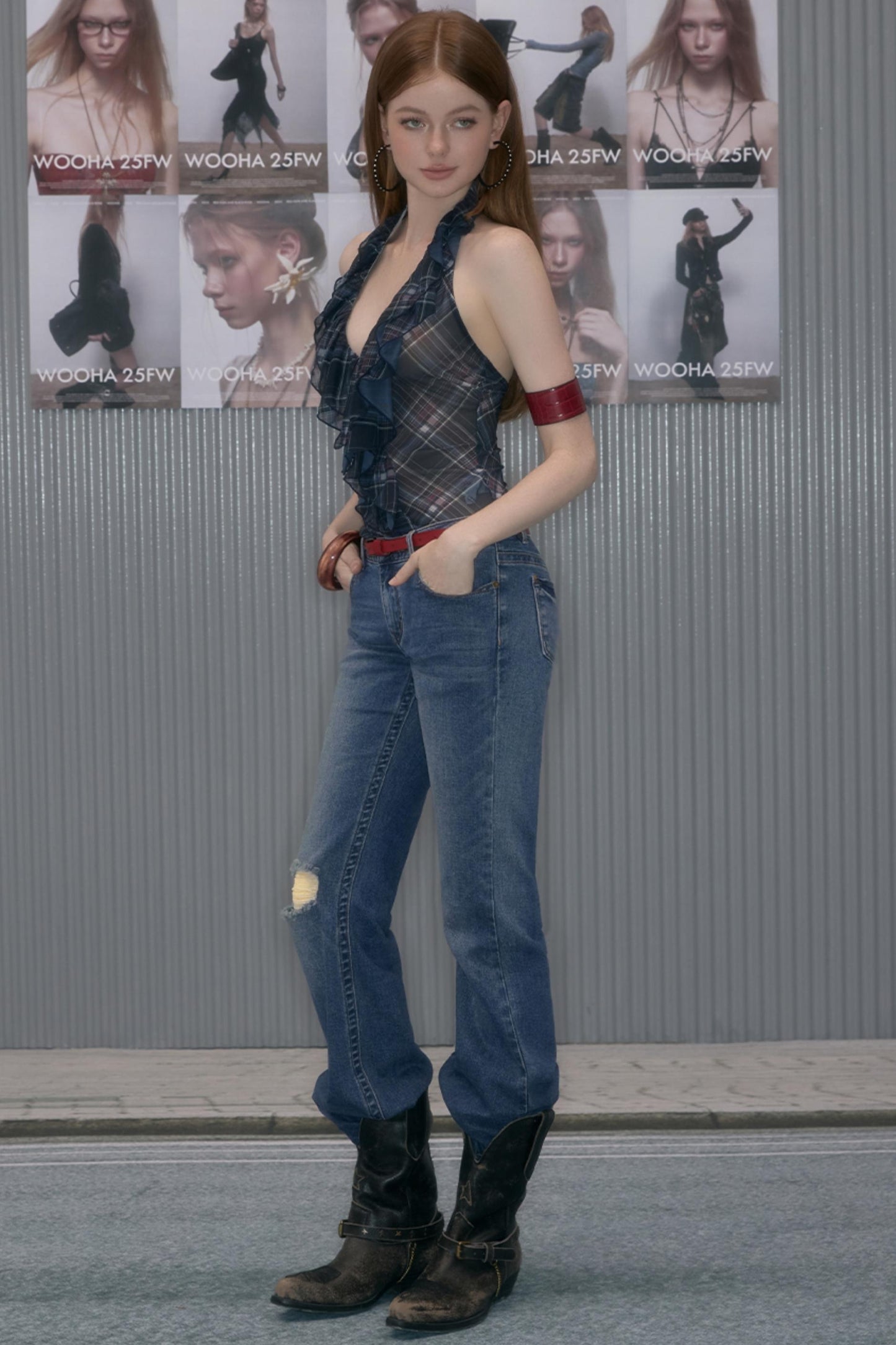 Autumn Plaid Edge Top