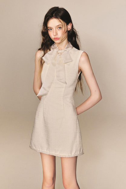 Fragrant Bow Vest Dress