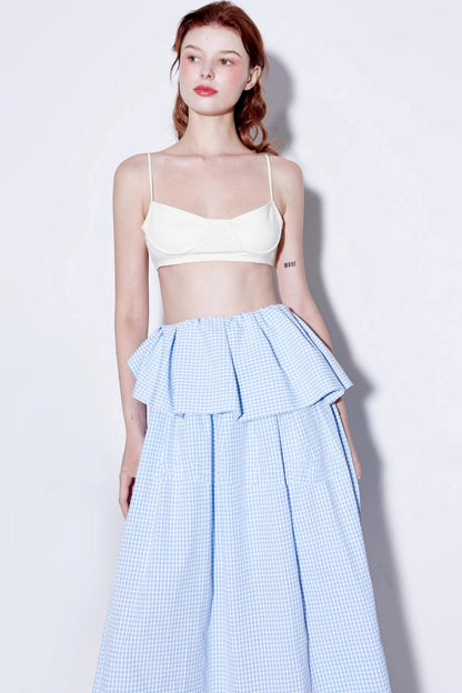 Summer Checkered Skirt