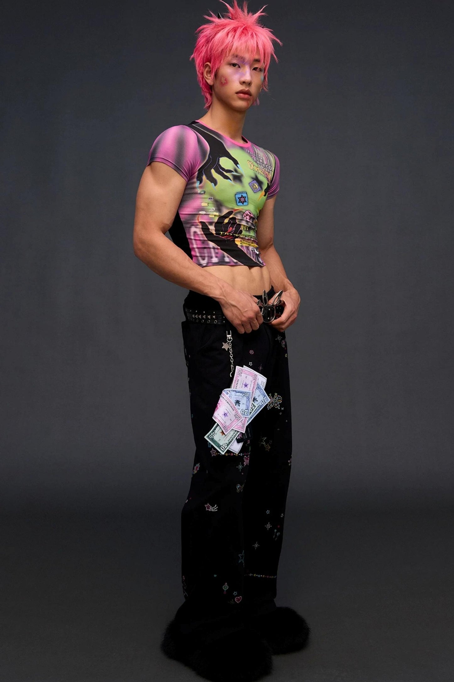 Demon Game Print Blouse