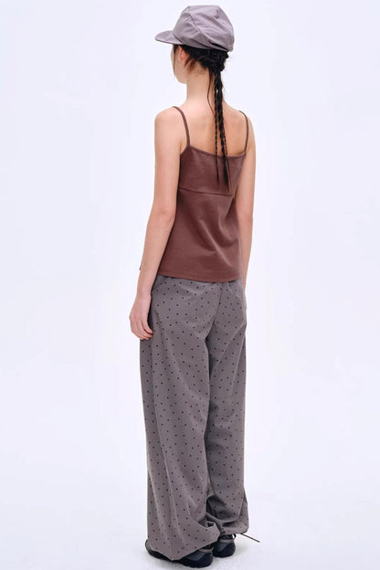 Versatile Dark Coffee-Colored Camisole
