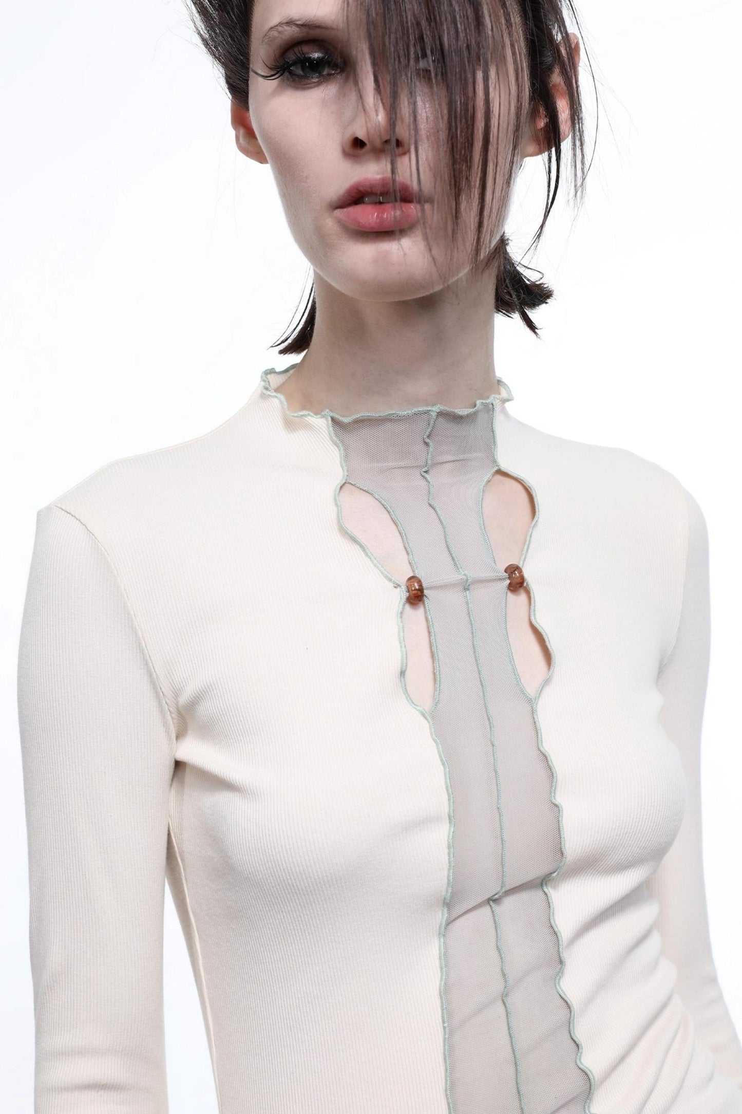 High Stretch Slim-Fit Mesh Top