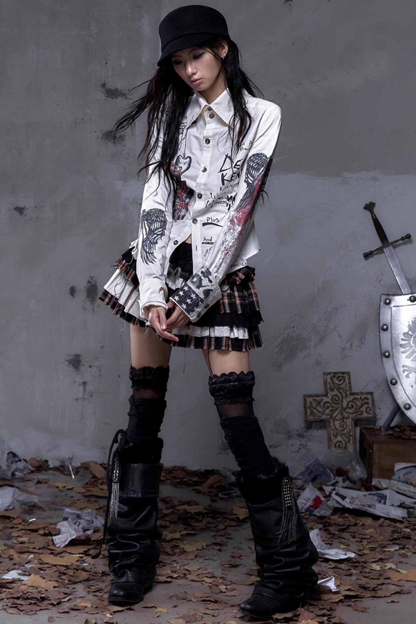 Vintage Rebel Slim Fit Long Sleeve Shirt