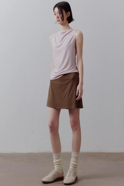Draped Off-Shoulder Slimming Top