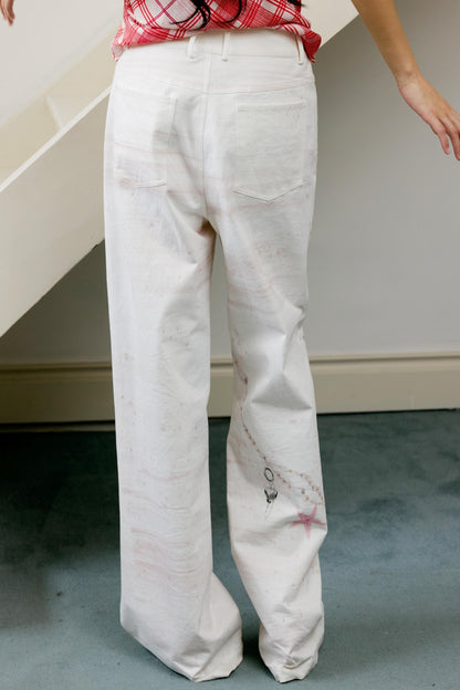 Shell Wide-Leg Trousers