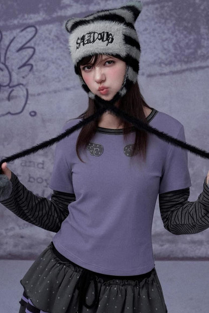 Faux Mink Cat Ear Hat