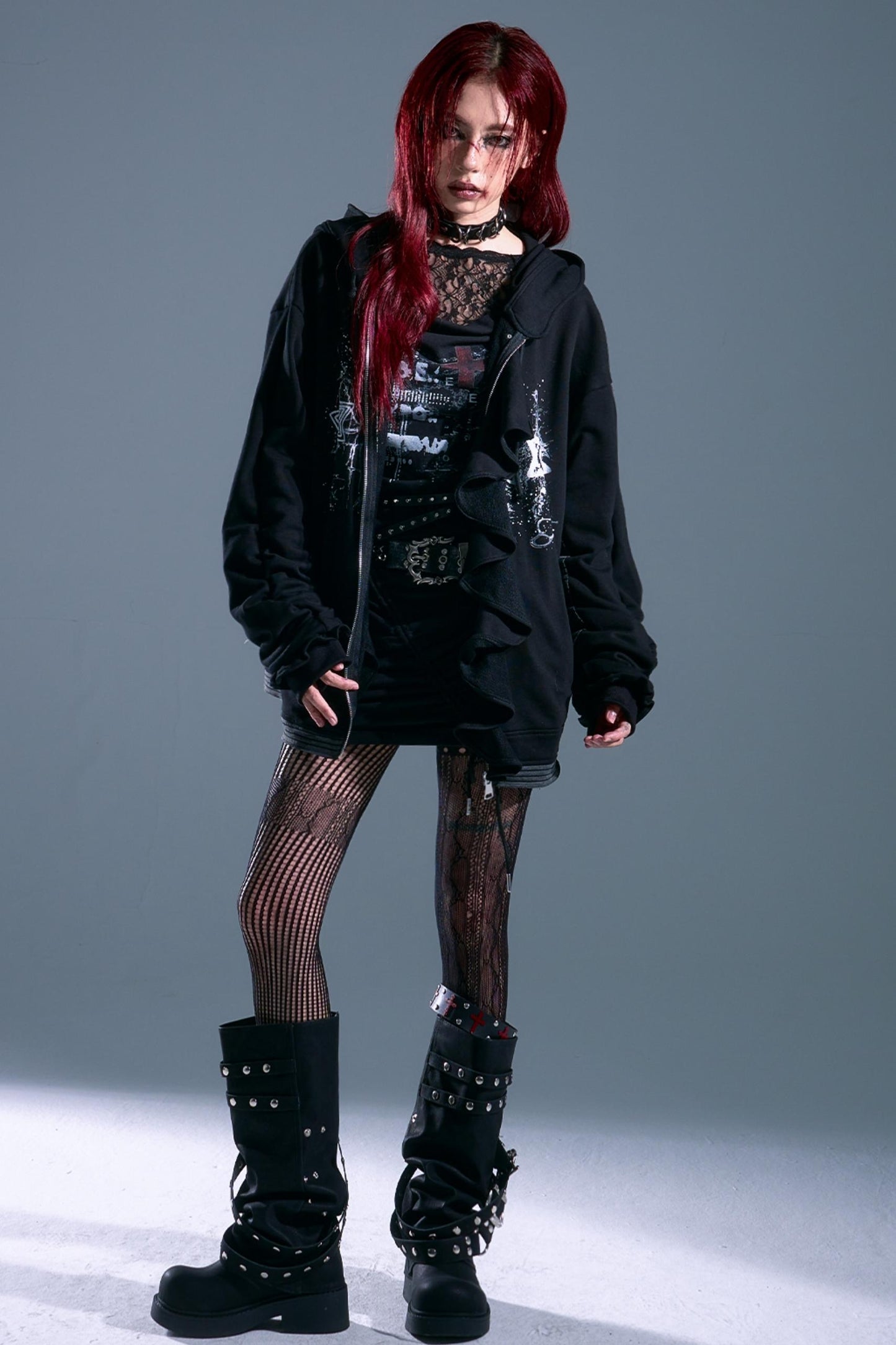 Autumn Hooded Sweatshirt Cardigan