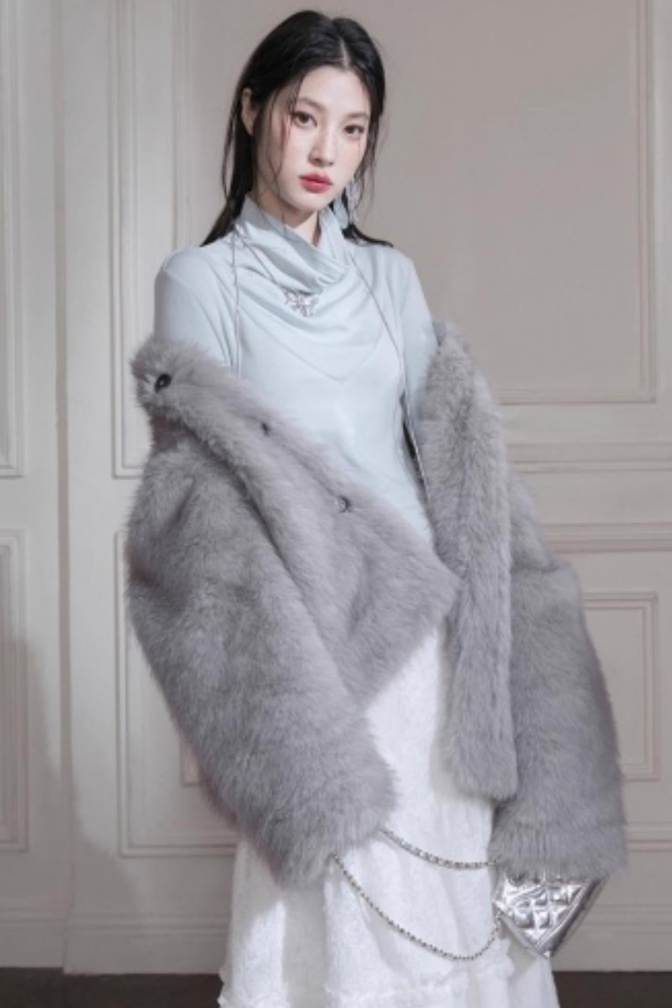 Frost Gray Blue Reversible Jacket