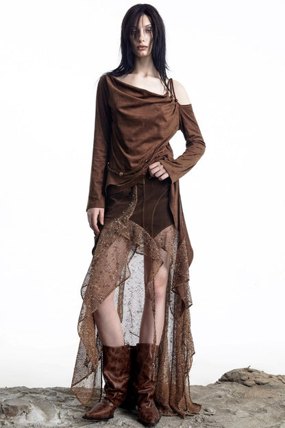 Pearl Beaded Off-Shoulder Top