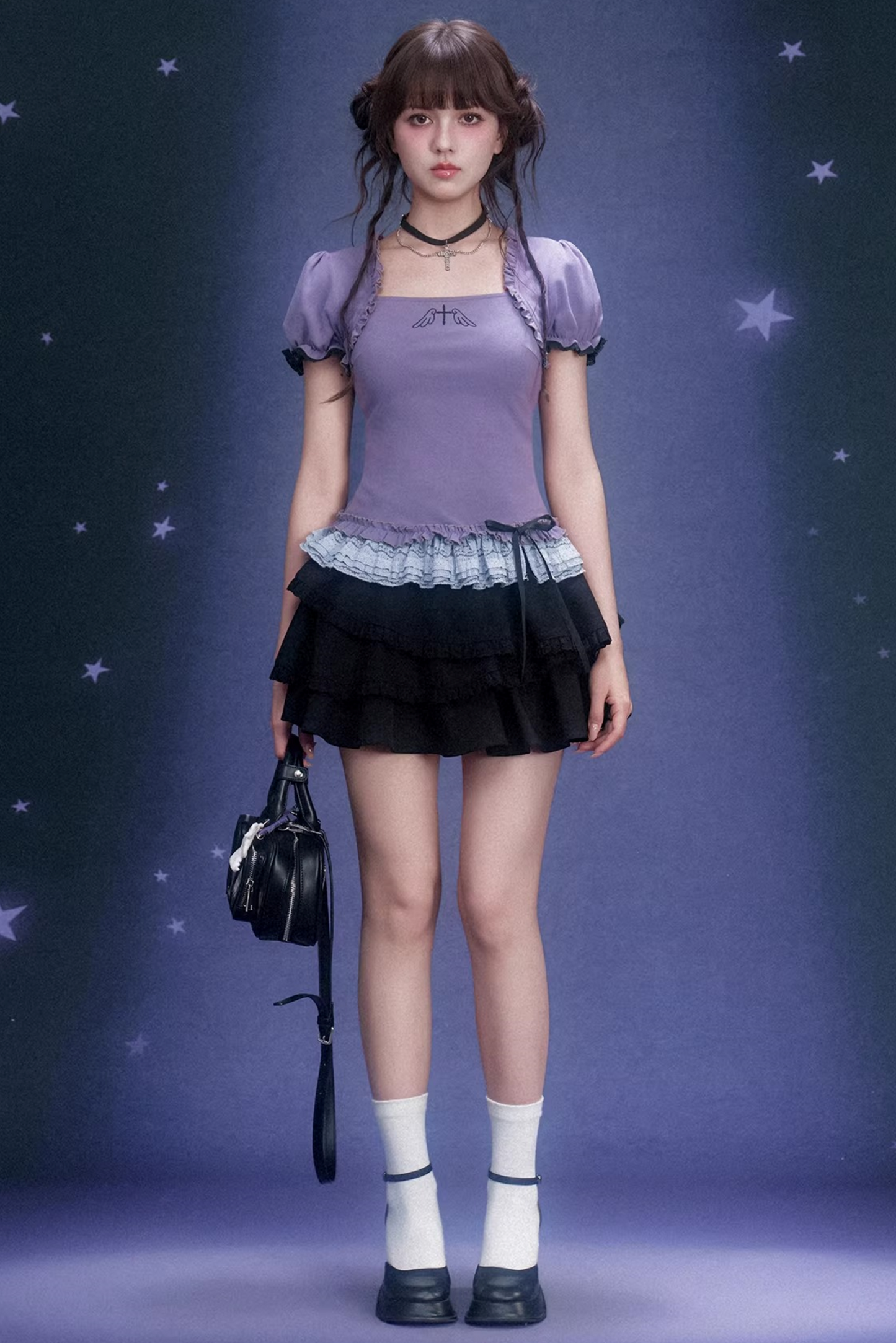 Pure Desire Purple Lace Top