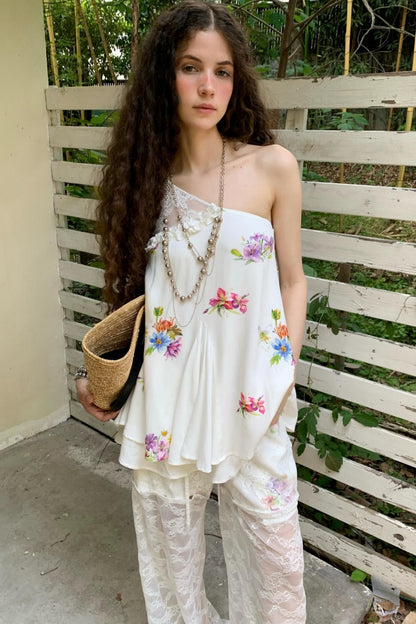 Lace Raglan Maxi Skirt Set-Up