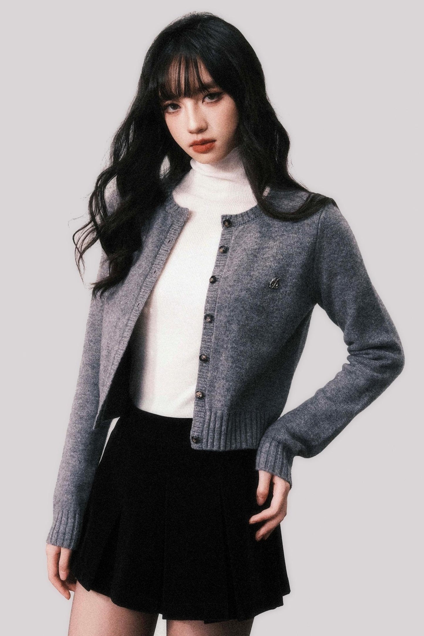 Straight Cut Vintage Wool Cardigan