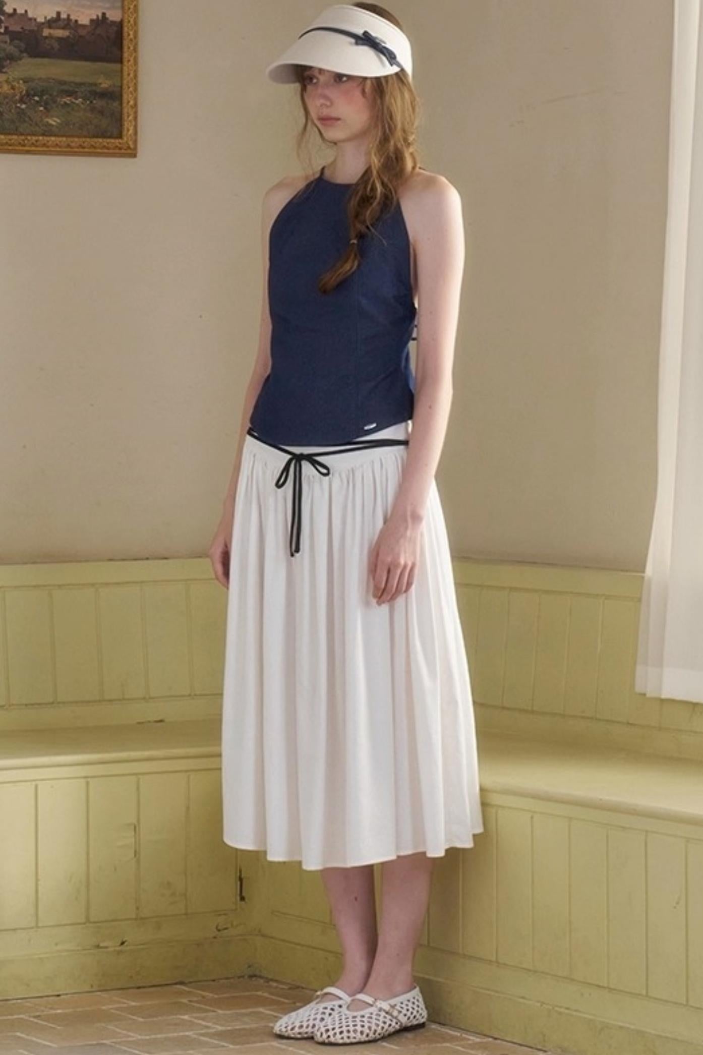 Retro Loose A-Line Stripe Skirt