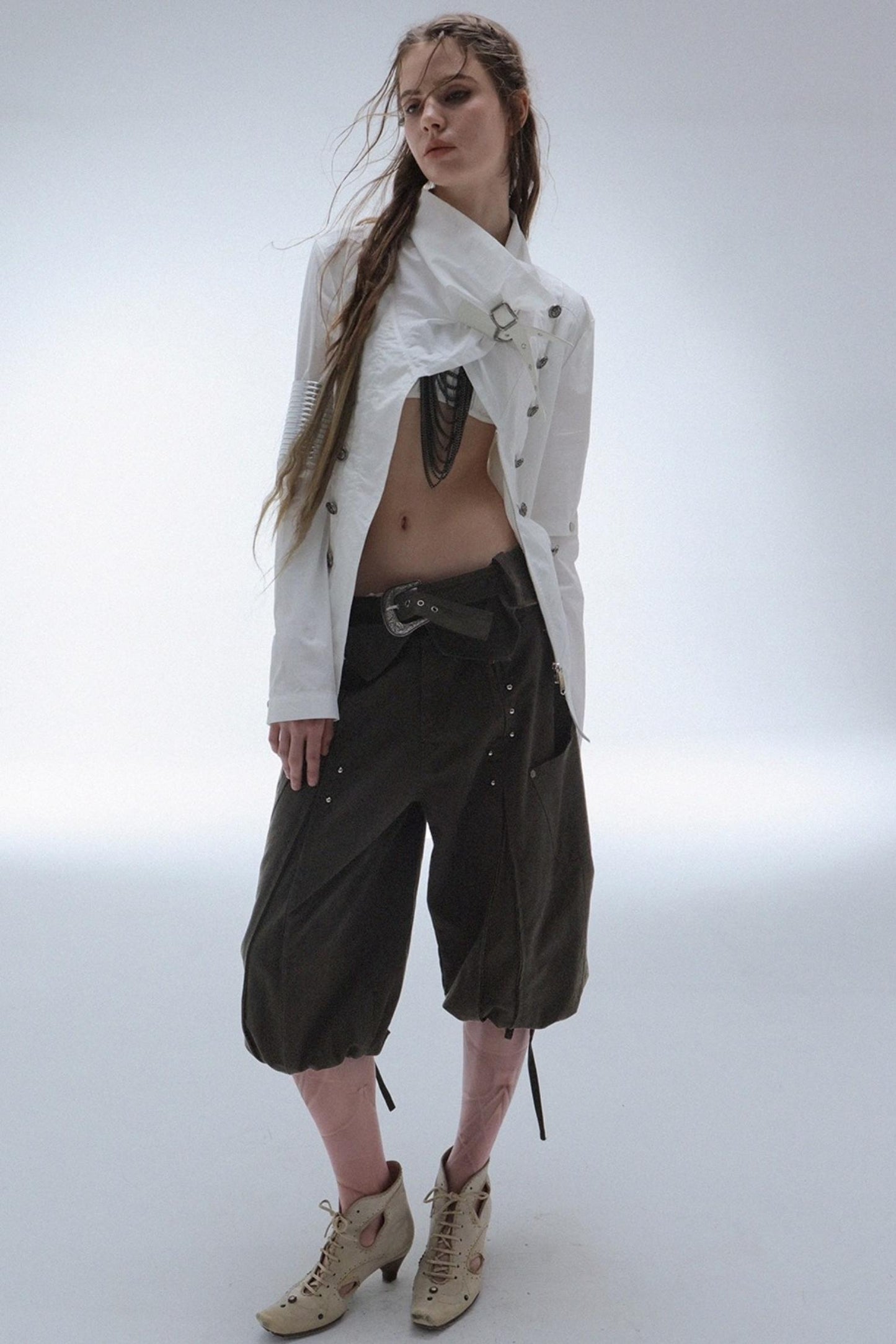 Distressed Harlem Equestrian Pants