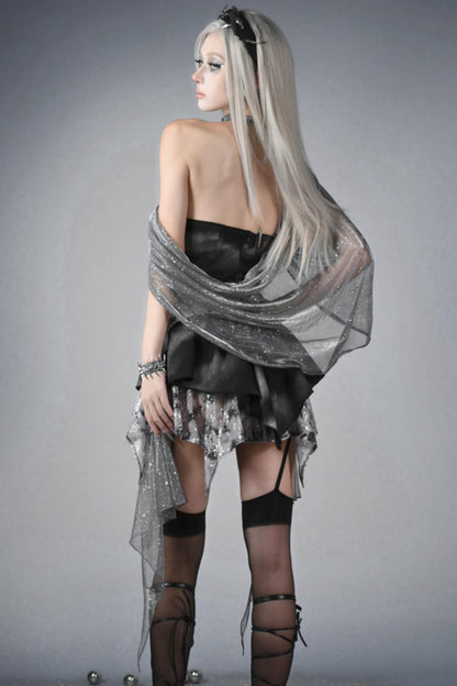 Futuristic Punk Hooded Dress