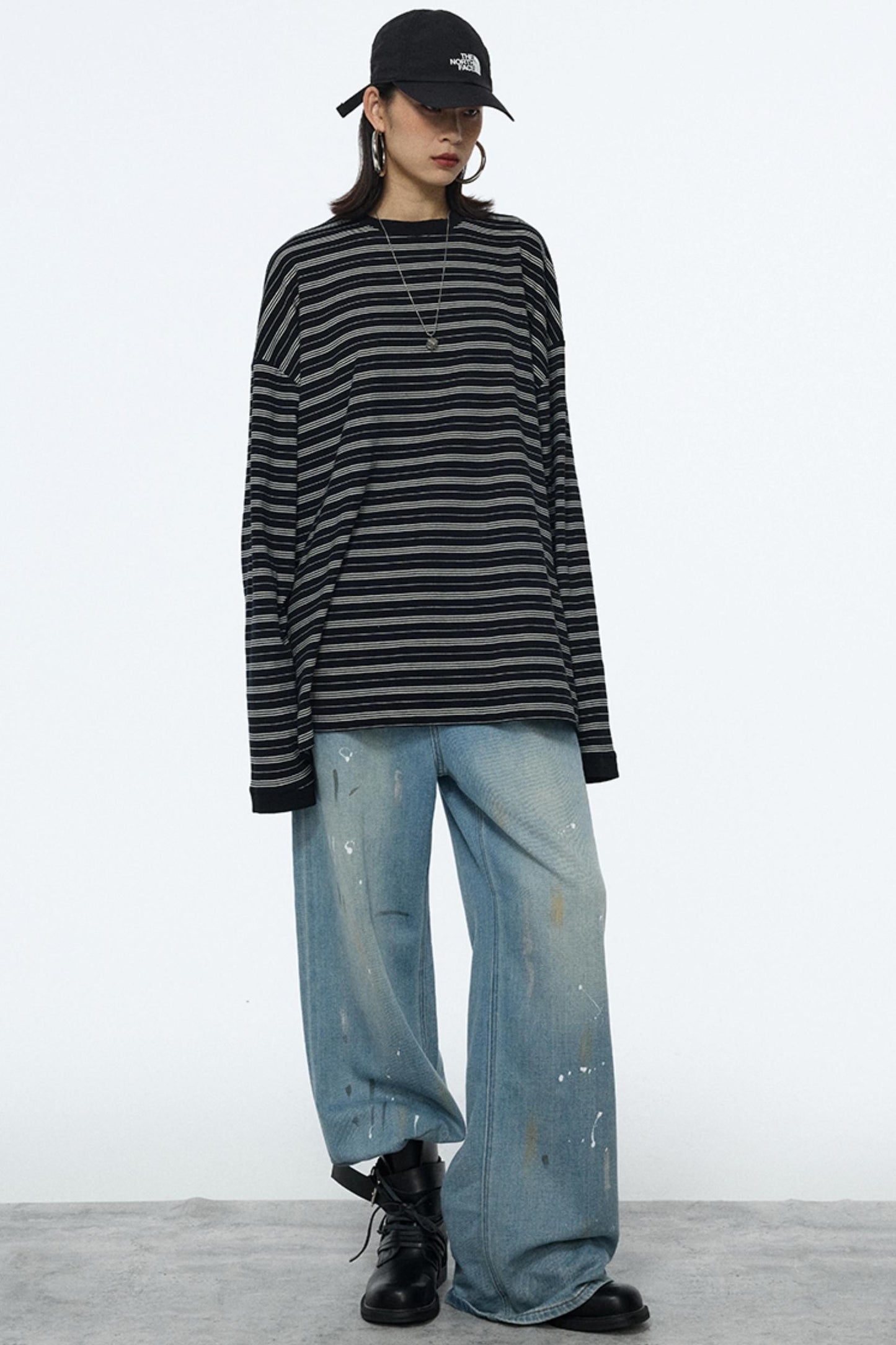 Splash-Ink Vintage Denim Pants