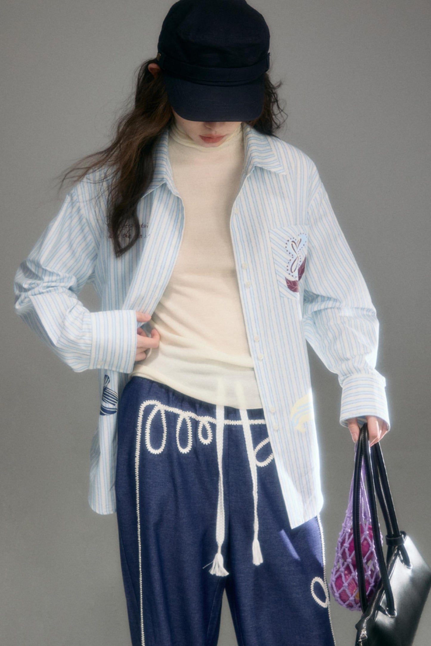 Flying Lily Striped Shirt