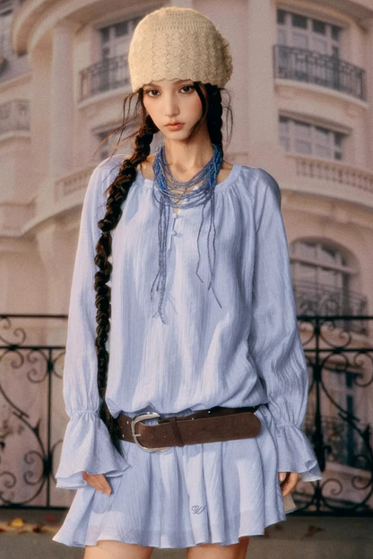 Girlish Ruffled Spring Dress