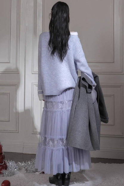 Layered Dreamy Velvet Skirt