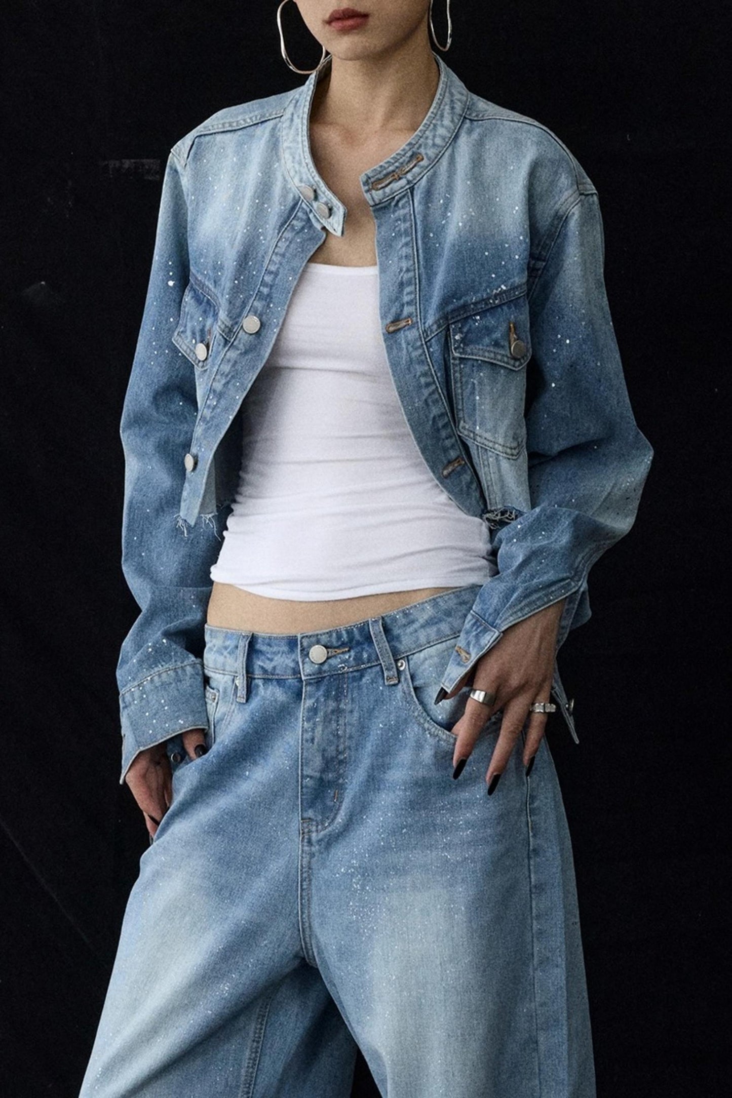 Blue Winter Denim Jacket