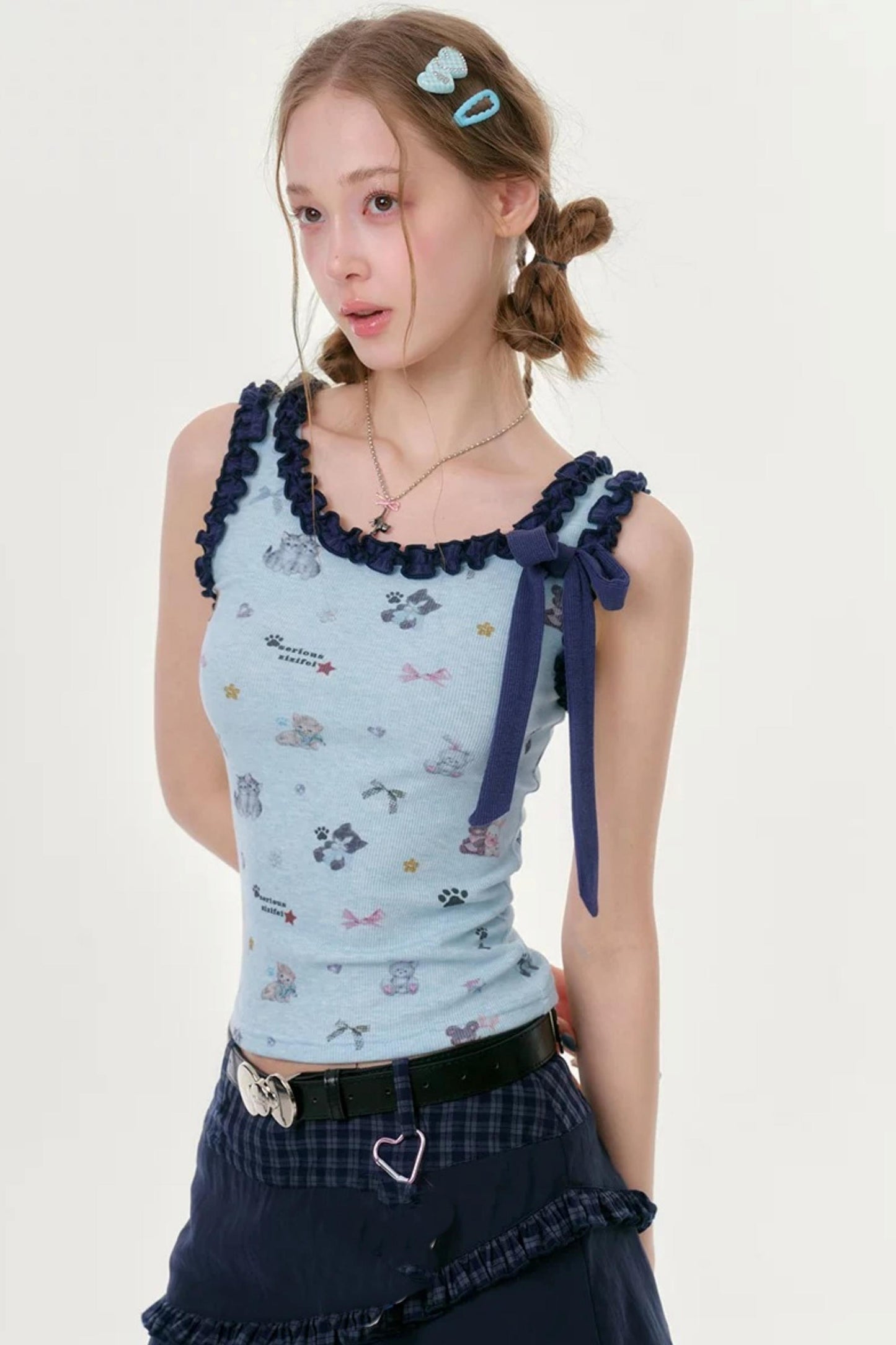 Playful Paradise Ruffled Camisole