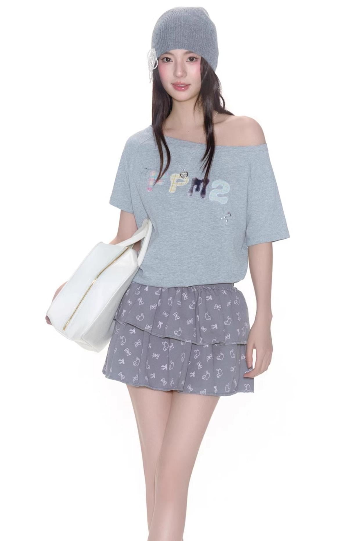 Embroidered College Tee