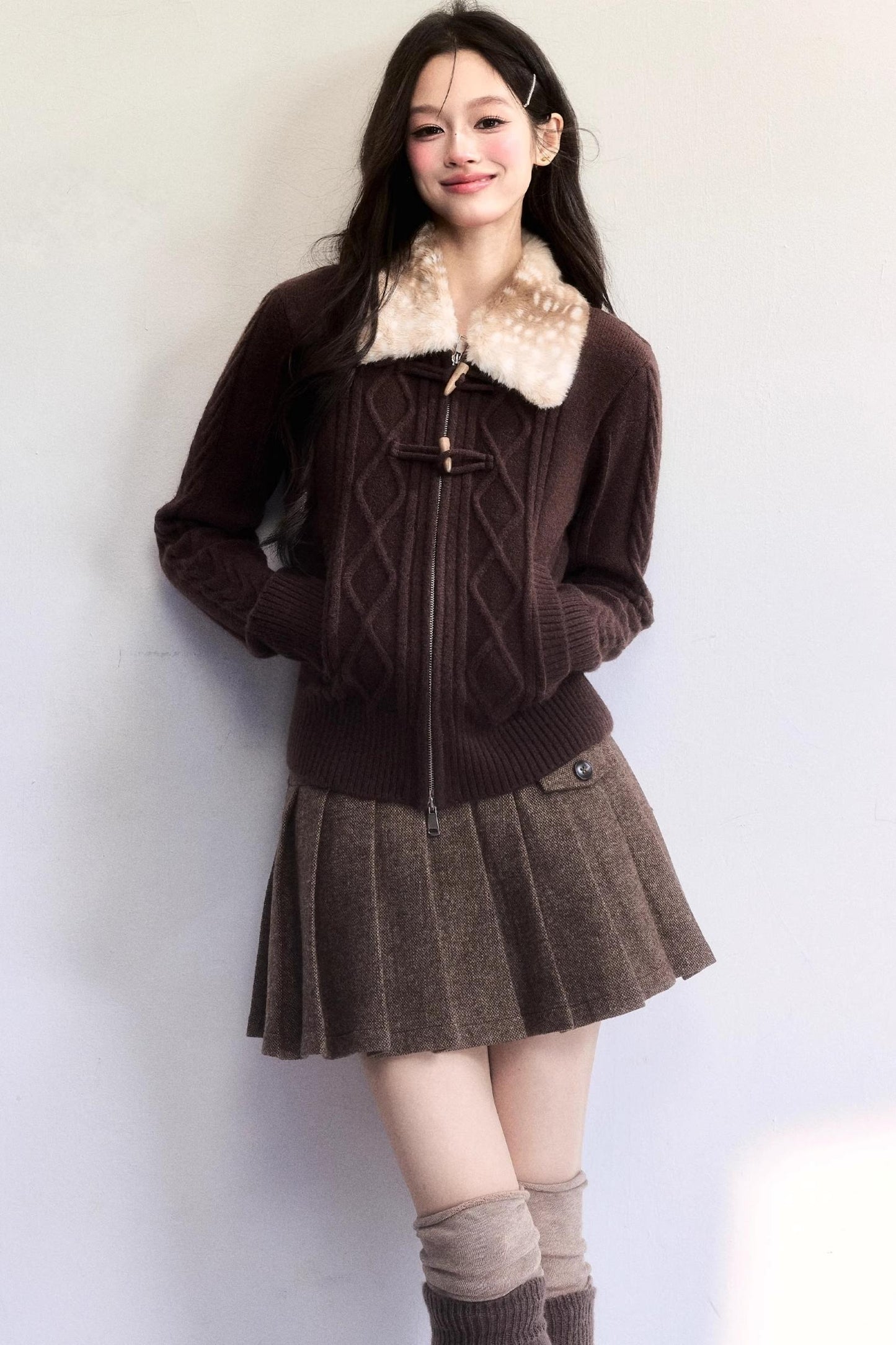 Amber Flow Wool Skirt