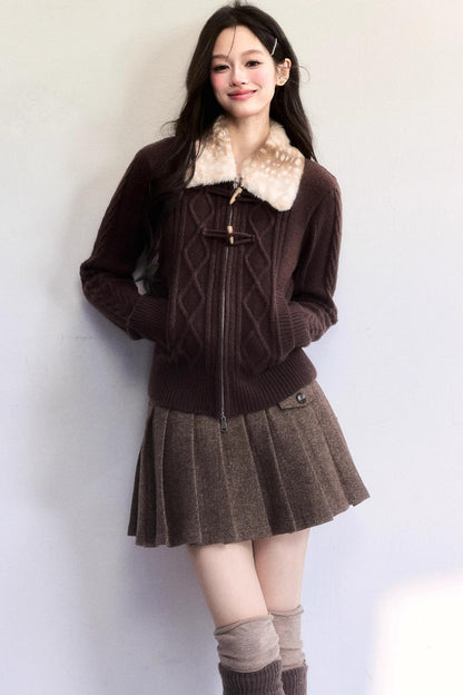 Amber Flow Wool Skirt