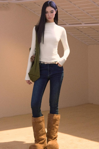 Vintage Fleece-Lined Slim-Fit Jeans