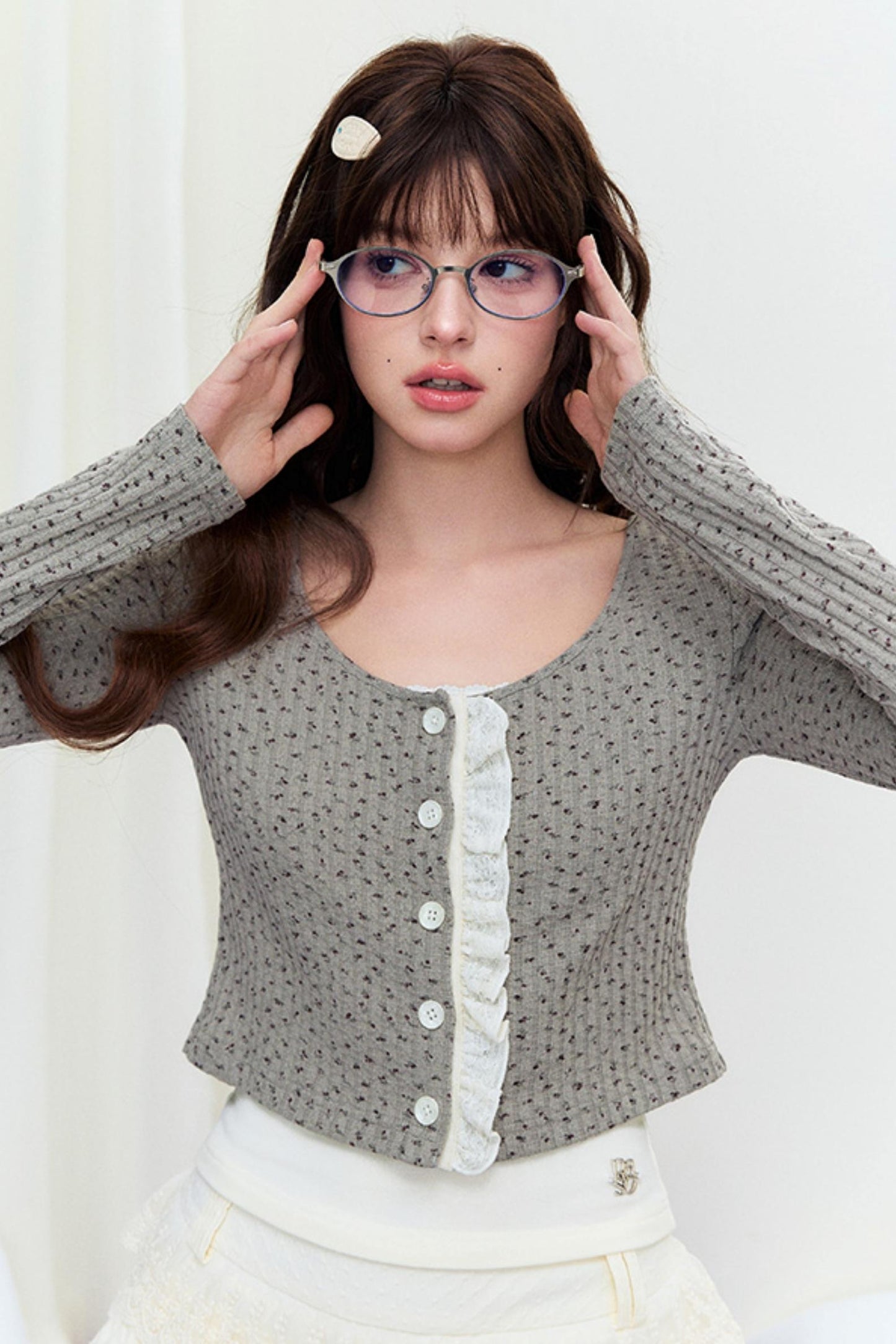 Chic Lace Knit Cardigan
